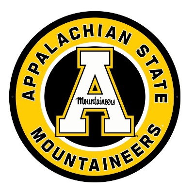 Evergreen Ultra-Thin Edgelight LED Wall Decor, Round, Appalachian State University- 23 x 23 Inches Made In USA