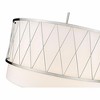 Dalton 5-Light Pendant - Modern Steel Fixture with White Shade, 32" x 18.5" - Dimmable - 2 of 4
