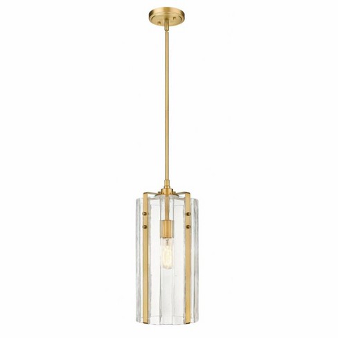 Z-lite Alverton 1 - Light Pendant In Rubbed Brass : Target