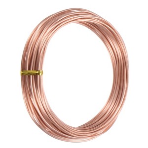 Unique Bargains Soft Pure Copper Jewelry Making Gardening Wire 1 Roll - 1 of 4
