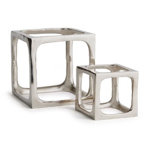 Plum & Post Cubist Sculptures, Set Of 2 - 1 of 4
