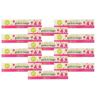 Natural Value Reclosable Storage Gallon Bags - Case of 12/19 ct