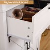 Bookshelf with Doors, 6-Tire Farmhouse Storage Cabinet Bookcase Floor Standing Bookshelves with w/ 1 Drawer and Adjustable Shelves - 3 of 4