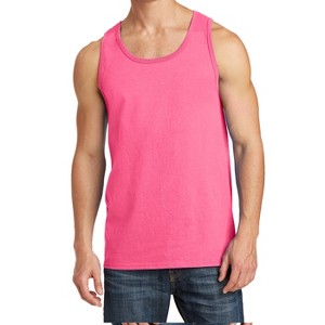 Mafoose Mens Solid Cotton Tank Top Sleeveless Tee Shirt for Sports, Gym, Fitness, Beach - 1 of 4