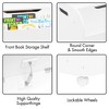 YONWAY 14.4"H Toy Box with Front Bookshelf, Flip-Top Lid, Safety Hinge, Toy Storage Organizer for Kids Room and Playroom (White) - 4 of 4
