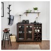 24/7 Shop At Home Carmelia Industrial Inspired Sliding Door Buffet - 2 of 4