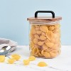 Sharp Chef Glass Airtight Storage Jar with Wooden Acacia Lid, Glass Food Storage Jars, 27 oz / 0.8 L / 3 cups - 2 of 3