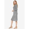 Jessica London Women's Plus Size Cable Sweater Dress - 4 of 4