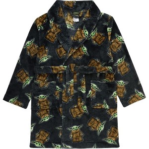 STAR WARS The Mandalorian Little/Big Boys' Yoda Plush Fleece Robes - 1 of 3