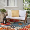 Mina Victory Aloha Solid Reversible 20" x 20" Indoor Outdoor Throw Pillow - 2 of 4