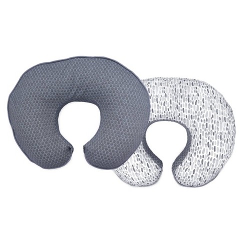 Boppy Luxe Feeding and Infant Support Pillow - Gray Watercolor Brushstroke Textured - image 1 of 4