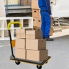NAYSAYE Foldable Platform Dolly Heavy Duty Flatbed Cart with Swivel Wheels and Anti Slip Plate for Loading and Storage, Yellow, 28.74"*18.5"*32.68" - 2 of 4