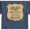 Men's - Miller High Life - The Best Wilwaukee Beer Vintage Crest Logo Short Sleeve Graphic T-Shirt - 2 of 4