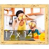PosterPalooza | Shabby Chic Yellow Picture Frame - UV Acrylic, Backing Board, Hanging Hardware Included - 2 of 4