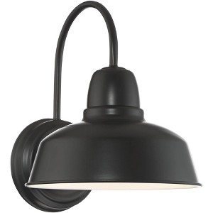 John Timberland Rustic Industrial Farmhouse Outdoor Barn Light Fixture Black Gooseneck Arm 13" for Exterior Barn Deck House Porch Yard Patio Outside - 1 of 4
