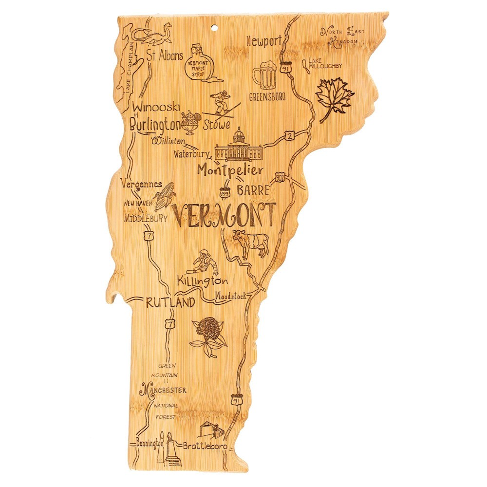 Totally Bamboo Destination Vermont Serving and Cutting Board