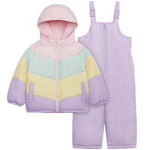 Carter's Girls' Toddler Heavyweight 2-Piece Snowsuit Set – Water Resistant Ski Jacket & Snow Bib - 1 of 4