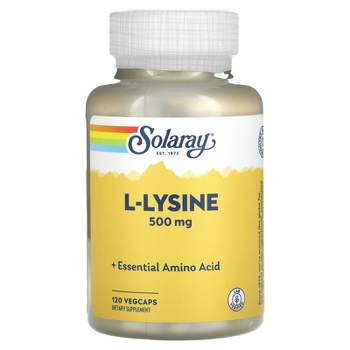 Solaray L-Lysine, 500 mg, 120 VegCaps