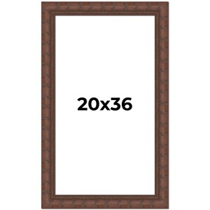 PosterPalooza | 20x36 Wide Bamboo Picture Frame, UV Acrylic, 4 Finishes - Brown, Black, Silver, and Natural - 1 of 4