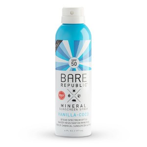 Bare Republic Mineral Spray Vanilla Coconut - SPF 50 - 6oz