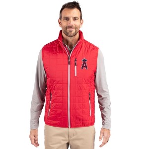 Los Angeles Angels Cutter & Buck Rainier PrimaLoft® Mens Eco Insulated Full Zip Puffer Vest - 1 of 1
