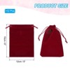 Unique Bargains Velvet Drawstring Pouch Wedding Favor Party Birthday Festivals Gift Packaging Bag 12 Pcs - 2 of 3