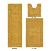 Lux Premium 100% Cotton  Ultra-Soft Tufted Solid Reversible 3 Piece Bath Rug Set, Water-Absorbent, Durable, Machine Washable Bathroom Rug - 2 of 4