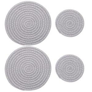 Unique Bargains House Indoor Gardening Plant Mat 4 Pcs - 1 of 4