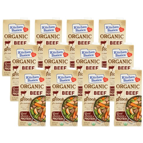 Kitchen Basics Organic Beef Stock - Case Of 12/32 Oz : Target
