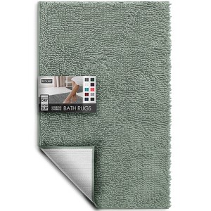Hearth & Harbor Bathroom Rugs, Machine Washable Chenille Bath Mat for Bathroom - 1 of 4