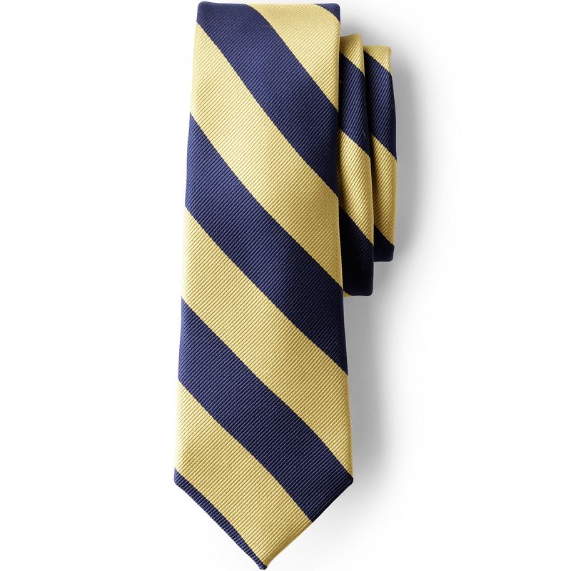 Lands' End School Uniform Men's Stripe To Be Tied Tie, 1 of 3
