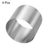Unique Bargains Stainless Steel Seamless Nonstick Mirror Coating Round Cake Ring 4 Pcs - 3 of 4