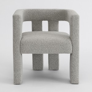 KINWELL 24" Wide Boucle Upholstered Armchair (Set of 2) - 1 of 4