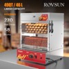 ROVSUN 49QT/46L Hot Dog Steamer, 2-Tier Hut Steamer, Hot Dog Steamer Bun Warmer Cooker 270 Hot Dogs & 58 Buns Capacity with Drawer, Removable Shelves - 2 of 4