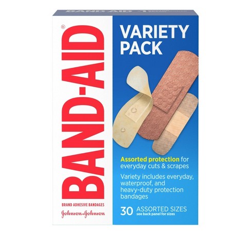 Band-Aid Brand Flexible Fabric Adhesive Bandages for Wound Care and First  Aid, All One Size, 100 Count