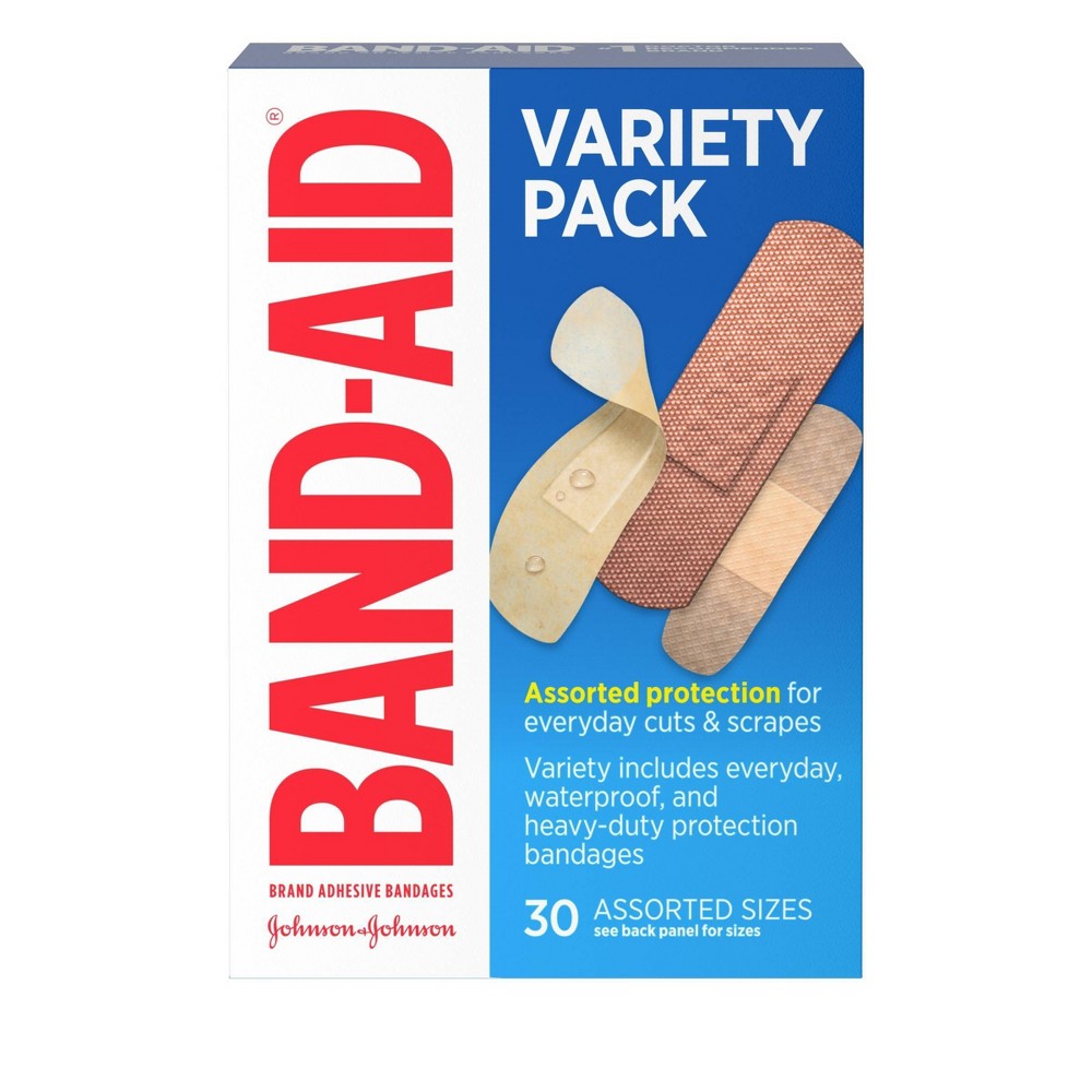 UPC 381370048480 product image for Band-Aid Brand Adhesive Bandages Family Variety Pack - 30ct | upcitemdb.com