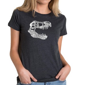 LA Pop Art Women's Premium Blend Word Art T-shirt - TREX - 1 of 4