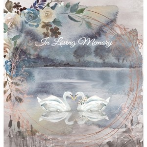 Funeral Guest Book, "In Loving Memory", Memorial Guest Book, Condolence Book, Remembrance Book for Funerals or Wake - (Hardcover) - 1 of 1