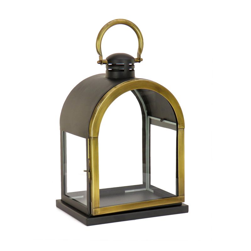 18" HGTV Dome Lantern Black and Gold - National Tree Company, 1 of 6