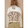 Women's Contrast Quilt Panel Corduroy Jacquard Jacket - POL - 2 of 4