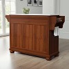 Alexandria Stone Top Full Size Kitchen Island/Cart Cherry/White - Crosley: Granite Surface, Adjustable Storage, Towel Bar - 4 of 4