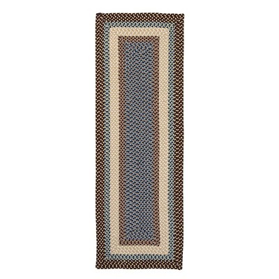 Colonial Mills Montego Braided Runner, Bright Brown 2'x8', Rectangle Shape