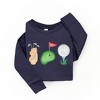 The Juniper Shop Golf Icons Watercolor Toddler Long Sleeve Tee - 2 of 3