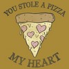 Juniors Womens Lost Gods You Stole a Pizza My Heart Festival Muscle Tee - 2 of 4