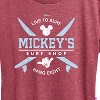 Women's - Disney - Mickey Surf Shop Short Sleeve Graphic T-Shirt - 2 of 4