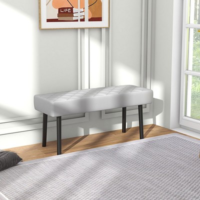Vynxaria 39.4" Faux Leather Ottoman Bench ¨C Stylish & Versatile Seating Solution