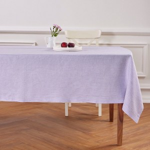 Solino Home Striped Linen Tablecloth | Narrow Stripe - 1 of 4