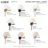 Livex Lighting 1 - Light Wall Light in  Black/Brushed Nickel - 2 of 4