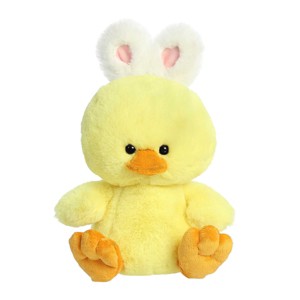 Aurora Medium Hoppy Duck Spring Vibrant Stuffed Animal Yellow 10" - 1 of 4