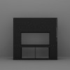 FUFU&GAGA Spacious Double Desk Workstation Light Strips and USB Ports - 2 of 4